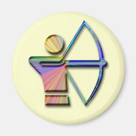 Archer met Bow & Arrow Magneet (Voorkant)