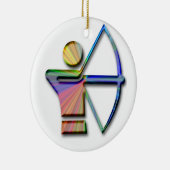 Archer met Bow en Pijl Keramisch Ornament (Rechts)