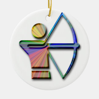Archer met Bow en Pijl Keramisch Ornament