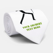 Archer met zijn boog zwarte, groene boogarchitectu stropdas (Opgerold)