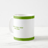 Archer met zijn boog zwarte, groene boogvormer koffiemok (Voorkant links)