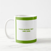 Archer met zijn boog zwarte, groene boogvormer koffiemok (Links)