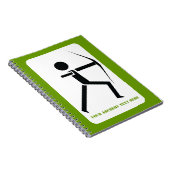 Archer met zijn boog zwarte, groene boogvormer notitieboek (Rechterzijde)