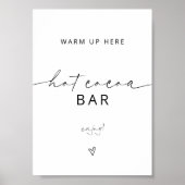 ARCHER-minimalistisch hot-coa-balkteken Poster (Voorkant)