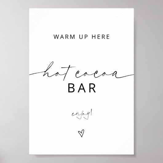 ARCHER-minimalistisch hot-coa-balkteken Poster (Voorkant)