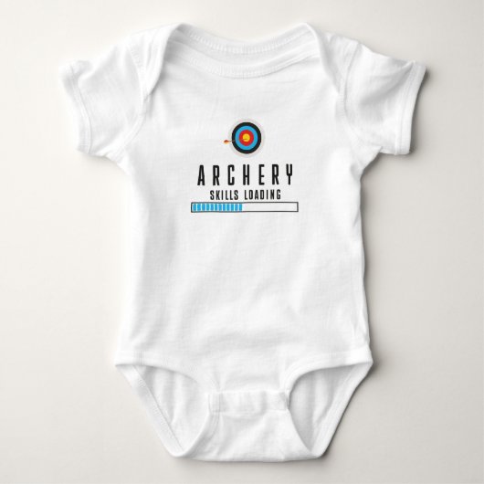 Archer Pasgeboren Boogschuttersvaardigheden Laden Romper (Voorkant)