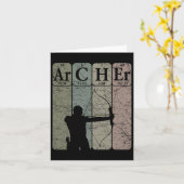 Archer Periodic Table Elements Bow Hunting Archery Kaart (Gele Bloem)