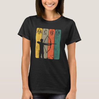Archer Periodic Table Elements Bow Hunting Archery T-shirt