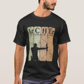Archer Periodic Table Elements Bow Hunting Archery T-shirt (Voorkant)