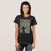 Archer Periodic Table Elements Bow Hunting Archery T-shirt (Voorkant volledig)