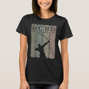 Archer Periodic Table Elements Bow Hunting Archery T-shirt