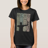 Archer Periodic Table Elements Bow Hunting Archery T-shirt (Voorkant)
