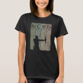 Archer Periodic Table Elements Bow Hunting Archery T-shirt (Voorkant)