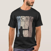 Archer Periodic Table Elements Bow Hunting Archery T-shirt (Voorkant)