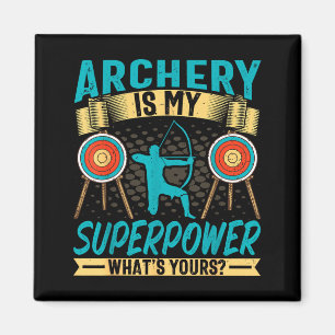 Archer Retro Vintage Boogschieten Is Mijn Superkra Magneet