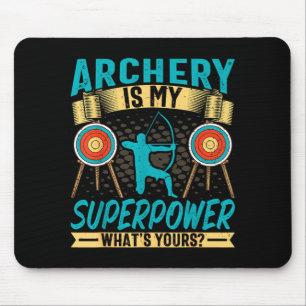 Archer Retro Vintage Boogschieten Is Mijn Superkra Muismat