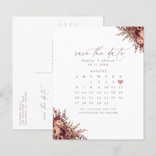 Archer Save the Date (Voorkant / Achterkant)