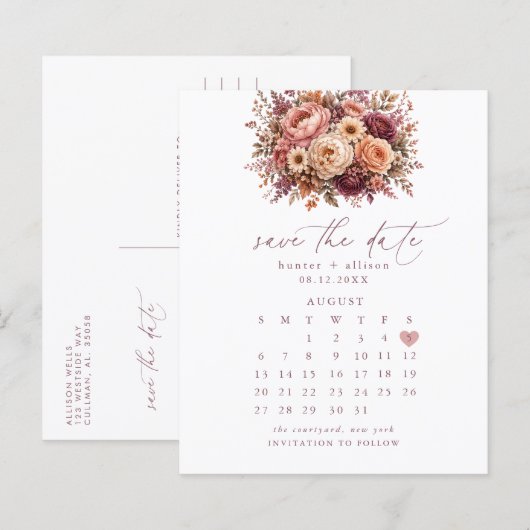 Archer Save the Date (Voorkant / Achterkant)