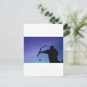 ARCHER SILHOUETTE BOW MAN BRIEFKAART (Staand voorkant)