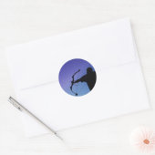 ARCHER SILHOUETTE BOW MAN RONDE STICKER (Envelop)