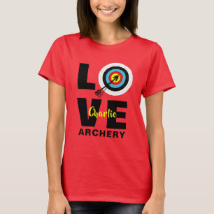 Archer Target Board Love Archery Personated T-shirt