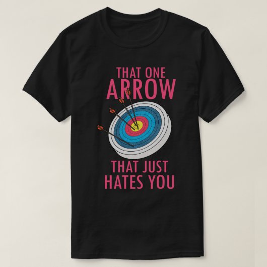 Archer voor bootschieten van vrouwen met één pijl  t-shirt (Design voorkant)