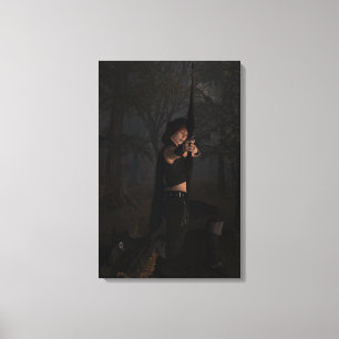 Archeress Digitale Fantasy Kunst op Canvas Afdruk