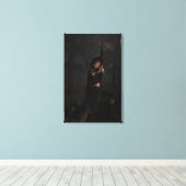 Archeress Digitale Fantasy Kunst op Canvas Afdruk (Insitu (Houten vloer))