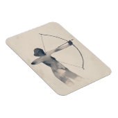 Archeress Waterverf Silhouette Magneet (Rechterzijde)