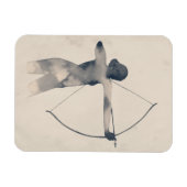 Archeress Waterverf Silhouette Magneet (Horizontaal)