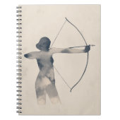 Archeress Waterverf Silhouette Notitieboek (Voorkant)