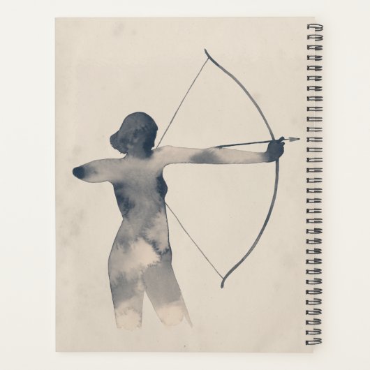 Archeress Waterverf Silhouette Planner (Achterkant)