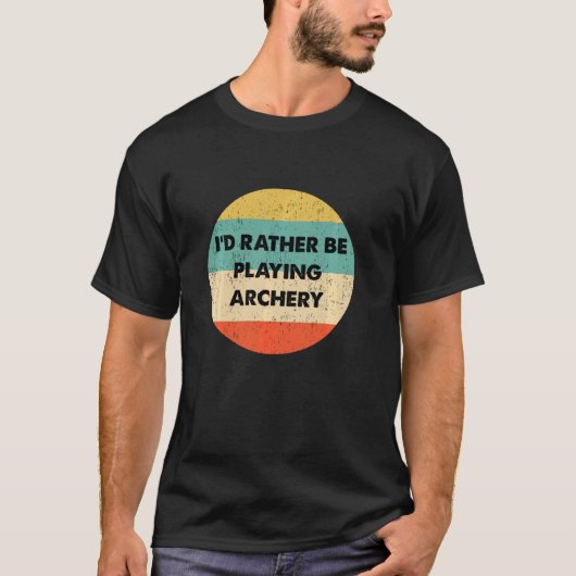 Archerie I D. Eerder speelboogschieten T-shirt (Voorkant)