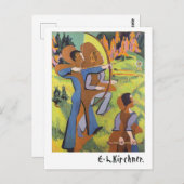 Archers (1935-1937) van Ernst Ludwig Kirchner Briefkaart (Voorkant / Achterkant)