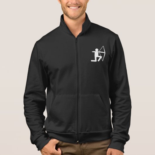 Archer's Fleece Jacket - witte boogschutter Hoodie (Voorkant)