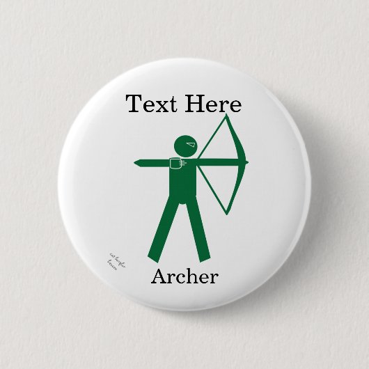 Archer's Pin Badge - aanpassen Ronde Button 5,7 Cm (Voorkant)
