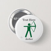 Archer's Pin Badge - aanpassen Ronde Button 5,7 Cm (Voorkant /achterkant)