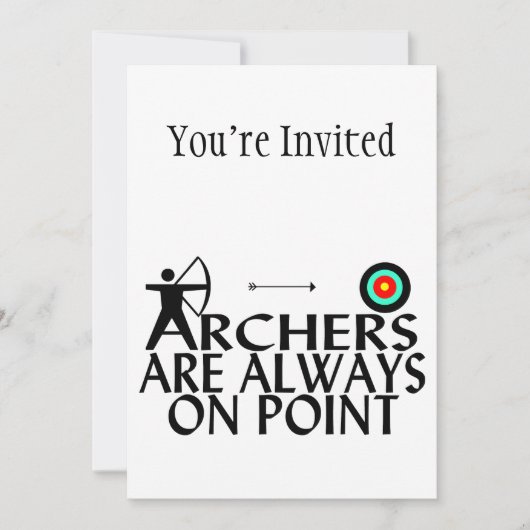 Archers zijn altijd op punt kaart (Voorkant)
