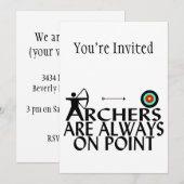 Archers zijn altijd op punt kaart (Voorkant / Achterkant)