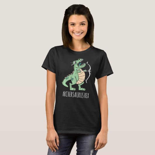 Archersaurus Rex Dino Archer Archersaurus Rex T-shirt (Voorkant volledig)
