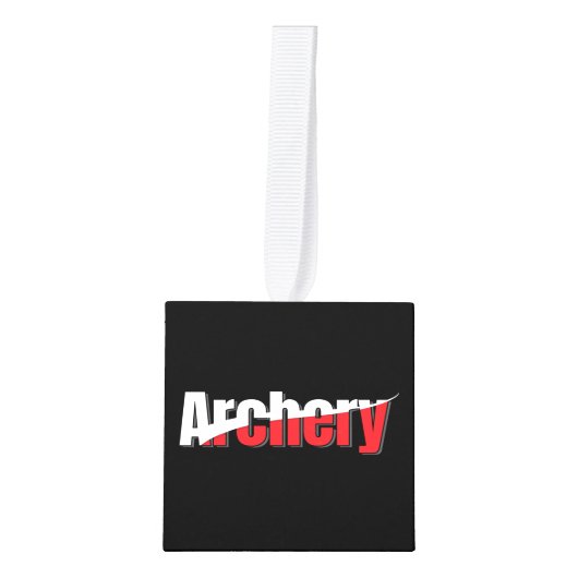 Archery Abstract Swish - Graphic Two-Tone Art Decoratie (Voorkant)