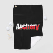 Archery Abstract Swish - Graphic Two-Tone Art Golfhanddoek (Insitu)