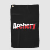 Archery Abstract Swish - Graphic Two-Tone Art Golfhanddoek (Voorkant)