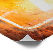 Archery Ahead Highway Road Sign Grunge Poster (Hoek)