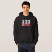 Archery Aim Shoot Swear Repeteren Hoodie (Voorkant volledig)