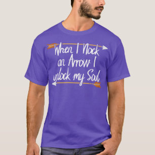 Archery, als ik een pijltje knik, ontgrendel ik mi t-shirt