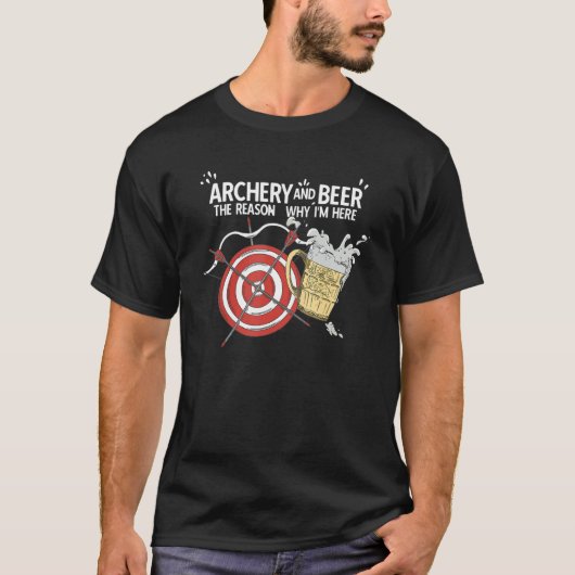 Archery and Beer Bow Hunting Archer Archery T-shirt (Voorkant)