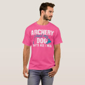 Archery and Bowman Archer with Dog T-shirt (Voorkant volledig)