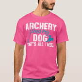 Archery and Bowman Archer with Dog T-shirt (Voorkant)