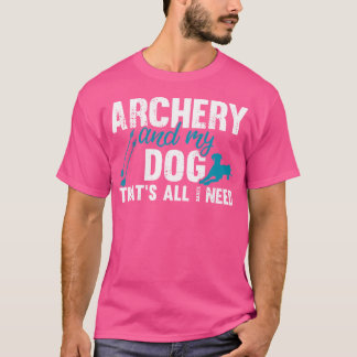 Archery and Bowman Archer with Dog T-shirt